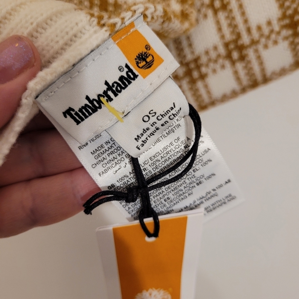 NWT Timberland mustard yellow scarf - Picture 7 of 8